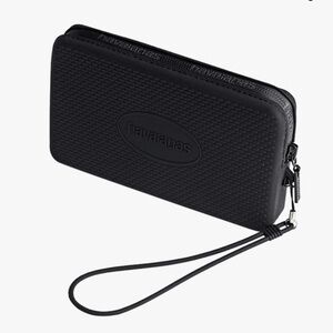 Excellent Condition Havaianas Mini Bag Black Rubber Wristlet